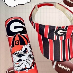 Georgia Bulldogs Visor and Tumbler Set
